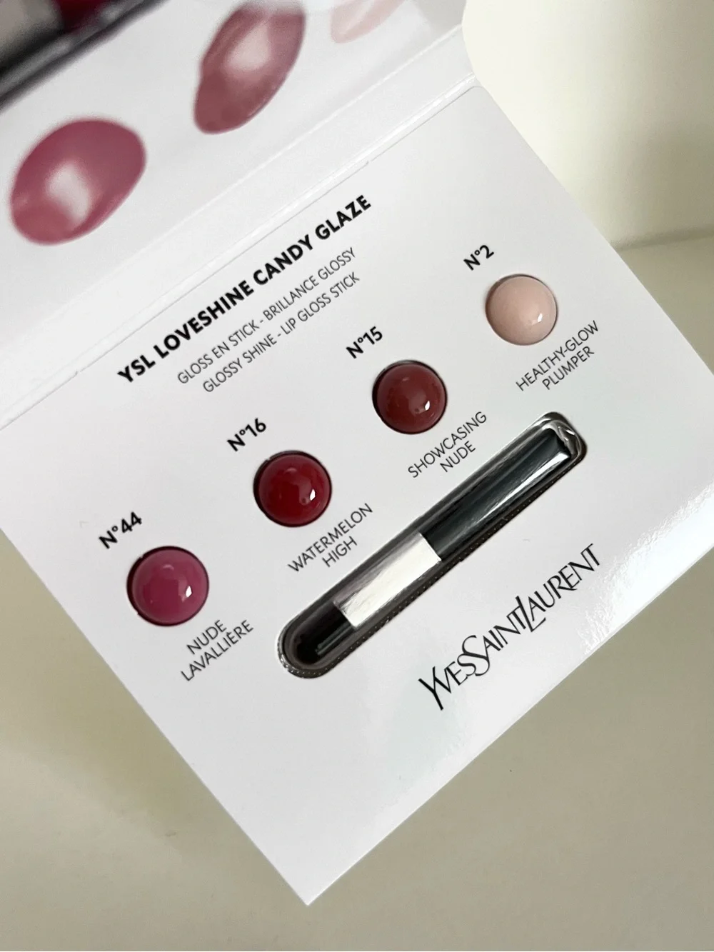 YSL lip kit loveshine candy glaze